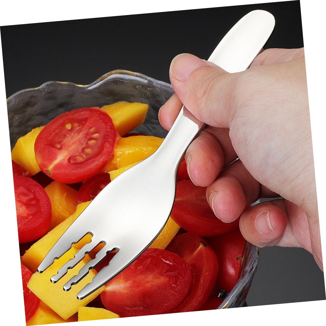 HAPINARY 316 Stainless Steel Fork Spoon Set 2PCS