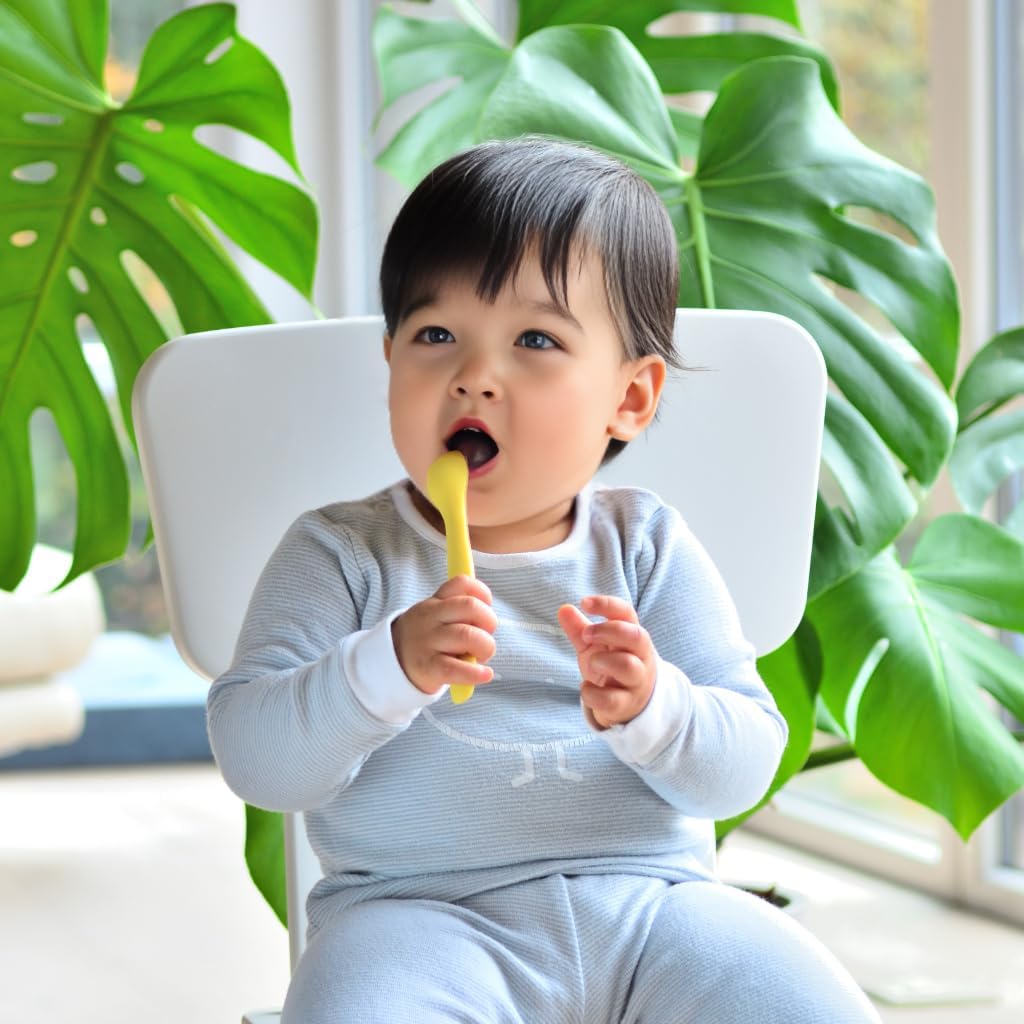 Youngever 9 Pack Silicone Baby Spoons 1
