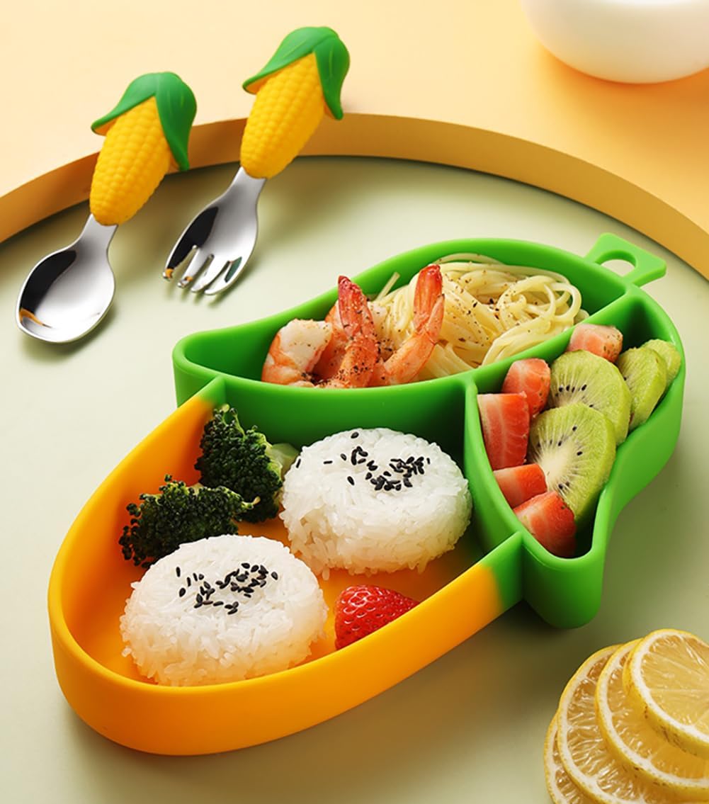 Owlgift Corn Theme Baby Feeding Set 5 Piece