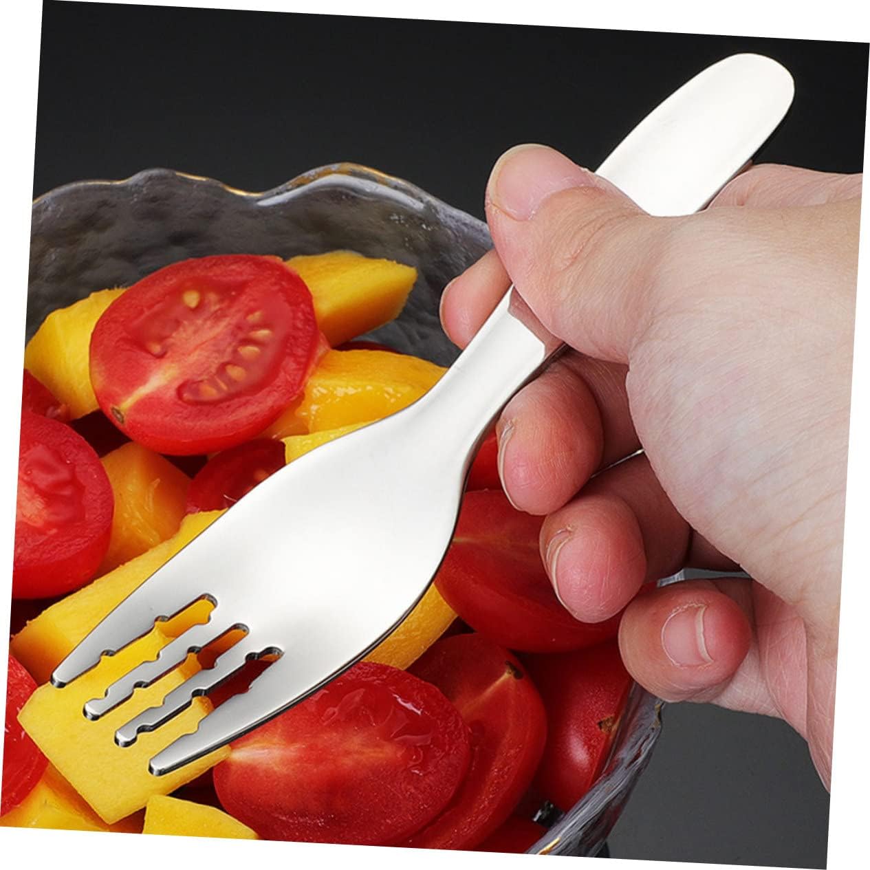 ULDIGI 2PCS Stainless Steel Feeding Utensils Set Fork and Spoon
