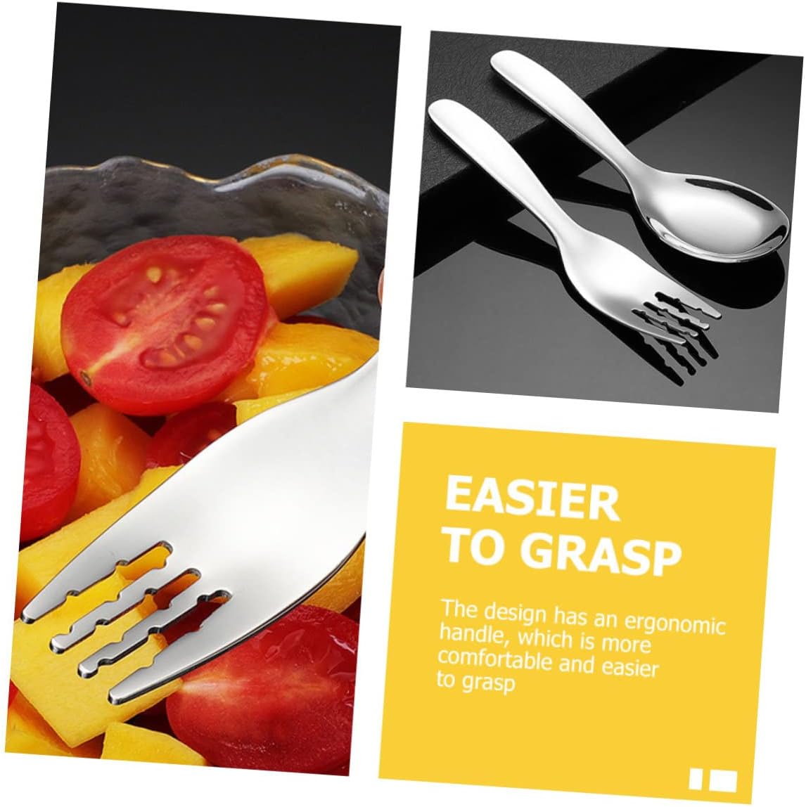 BIUDECO 316 Stainless Steel Flatware Set 2PCS