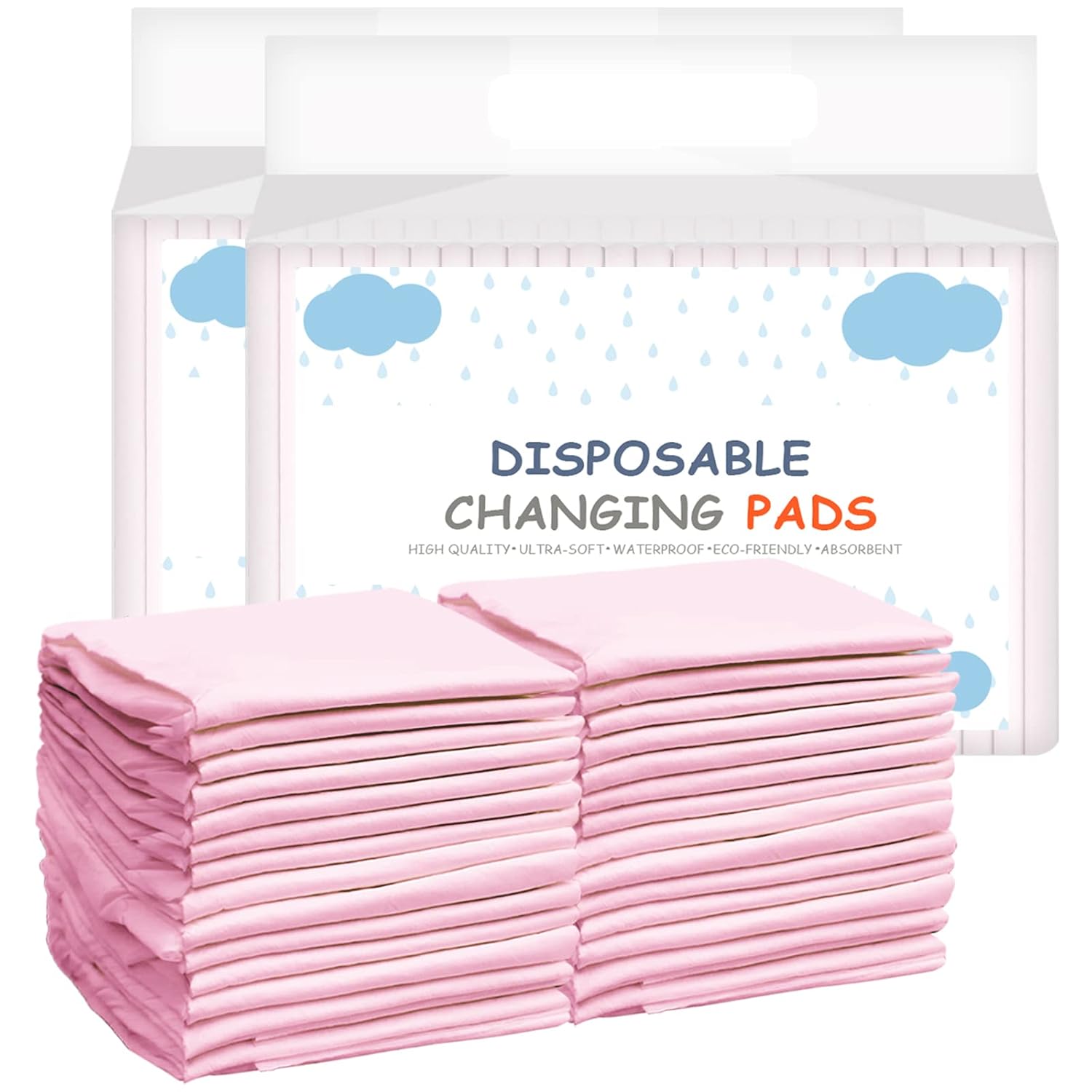 Sundee 50 Pack Baby Changing Pad with Leak-Proof Design 1