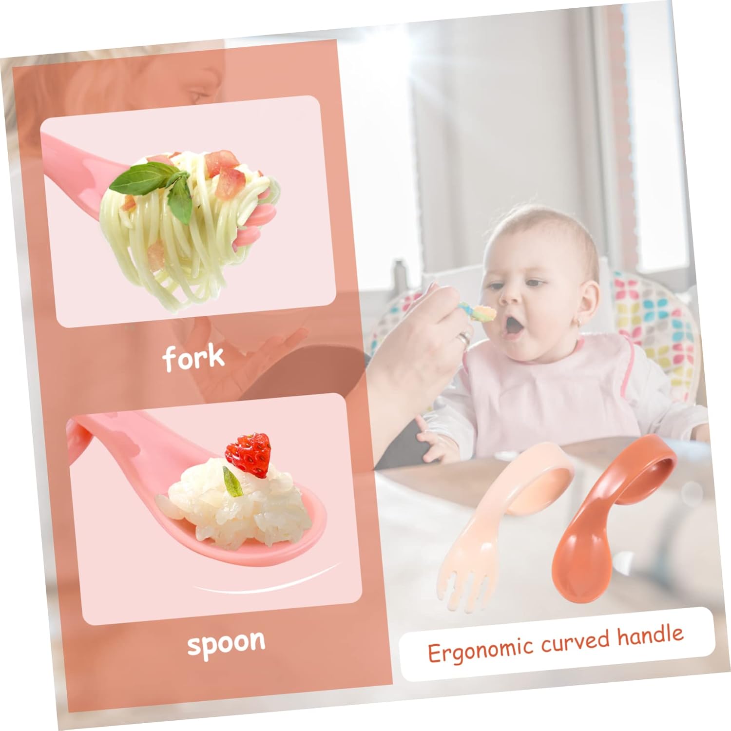 Kisangel Toddler Training Utensils Set