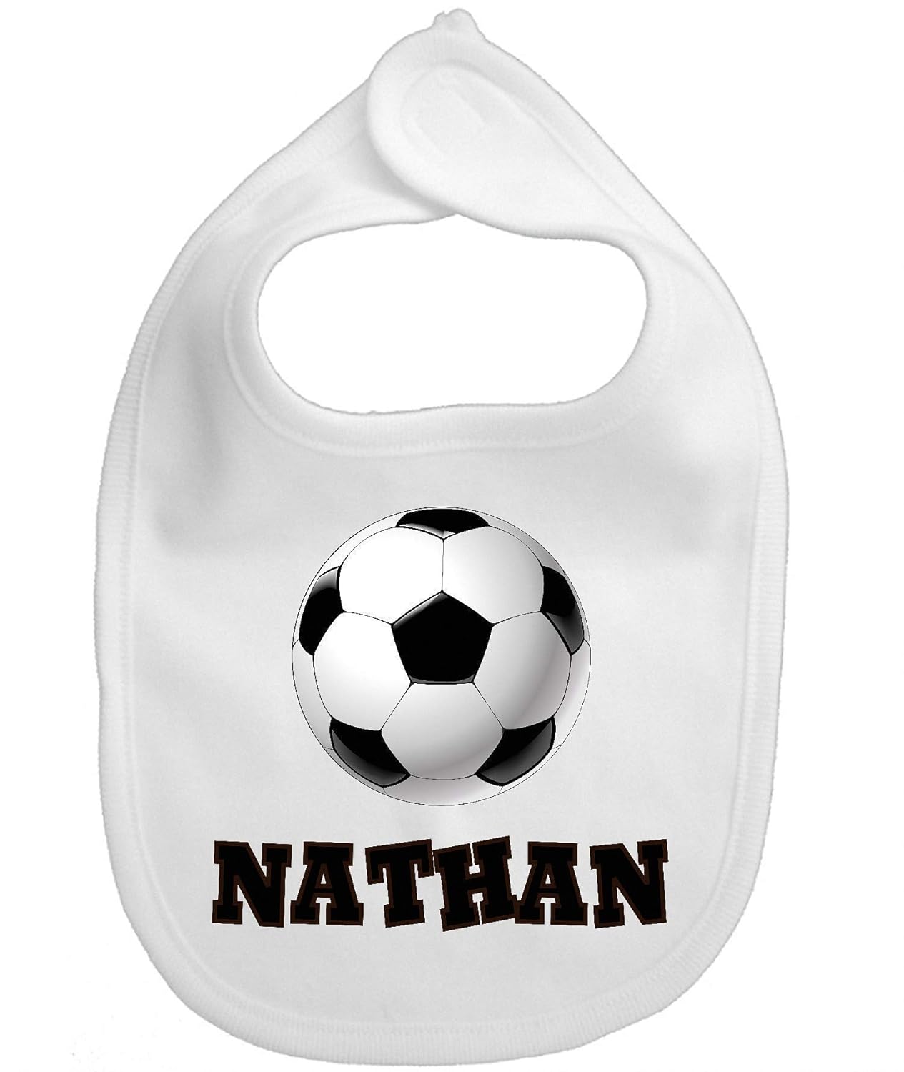 Custom Name Bib for Baby Soccer Infant Boy Girl Micro Fiber