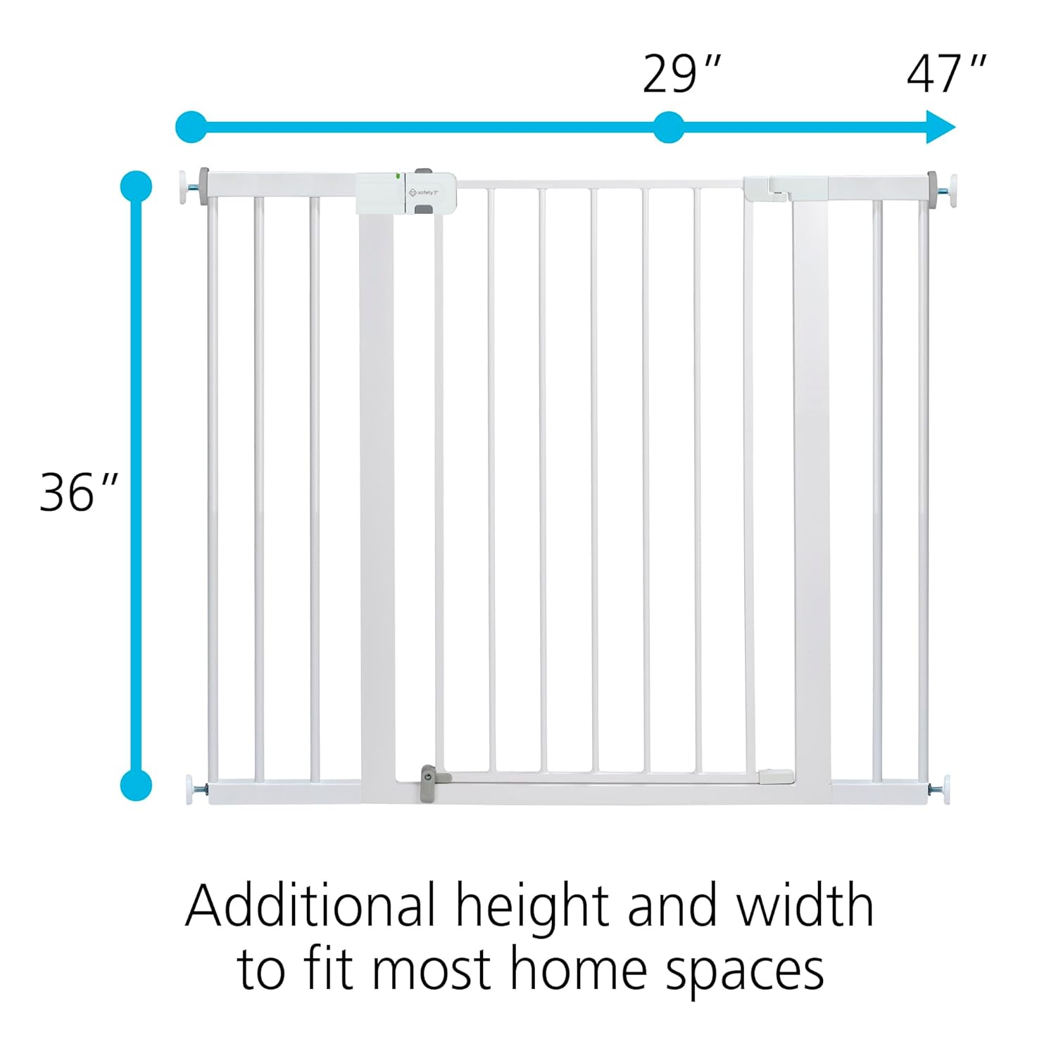 Safety 1st Extra Wide Baby Gate for Doorway 36 Tall Adjustable