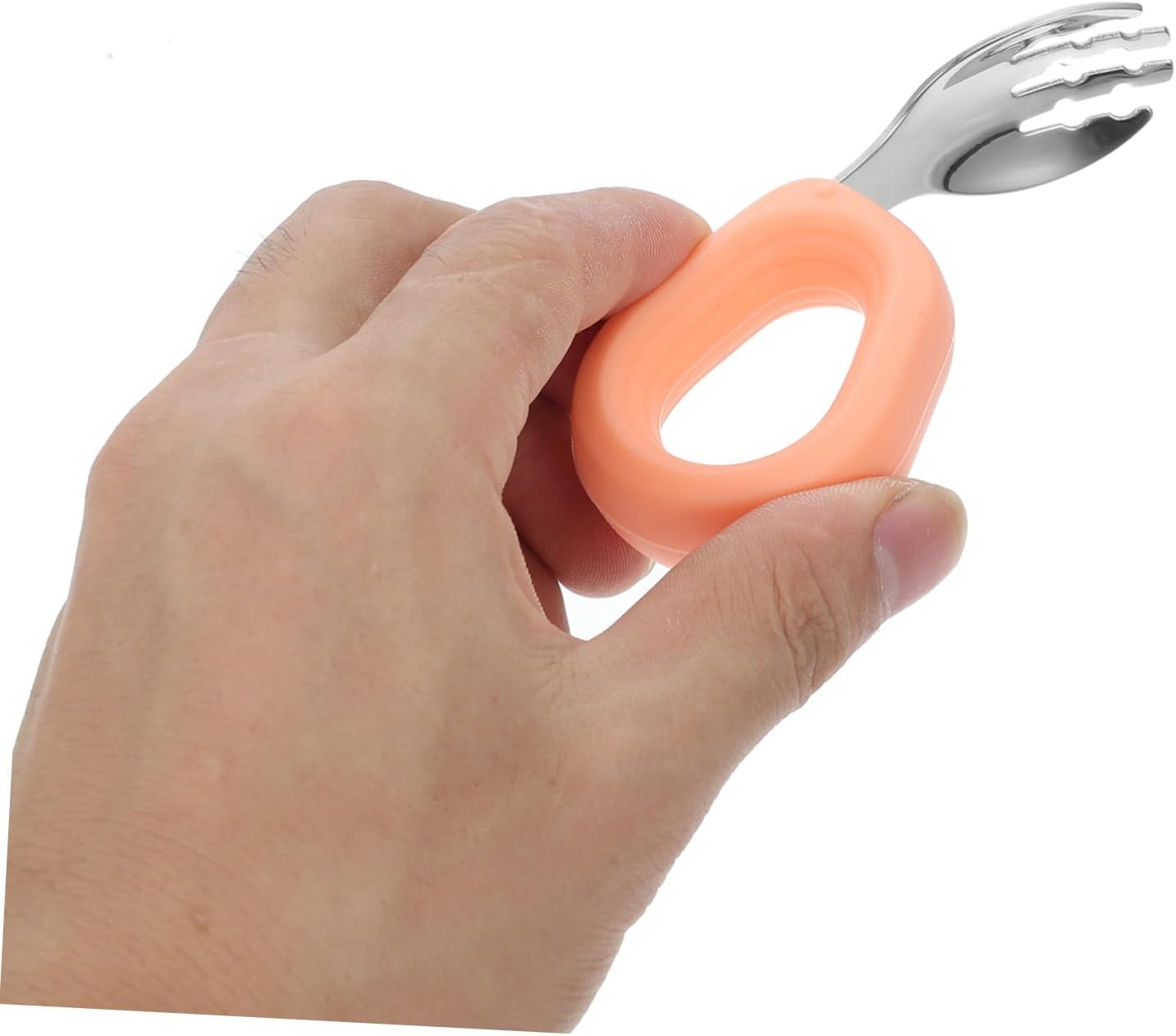 Anneome Stainless Steel Silicone Feeding Utensils Set