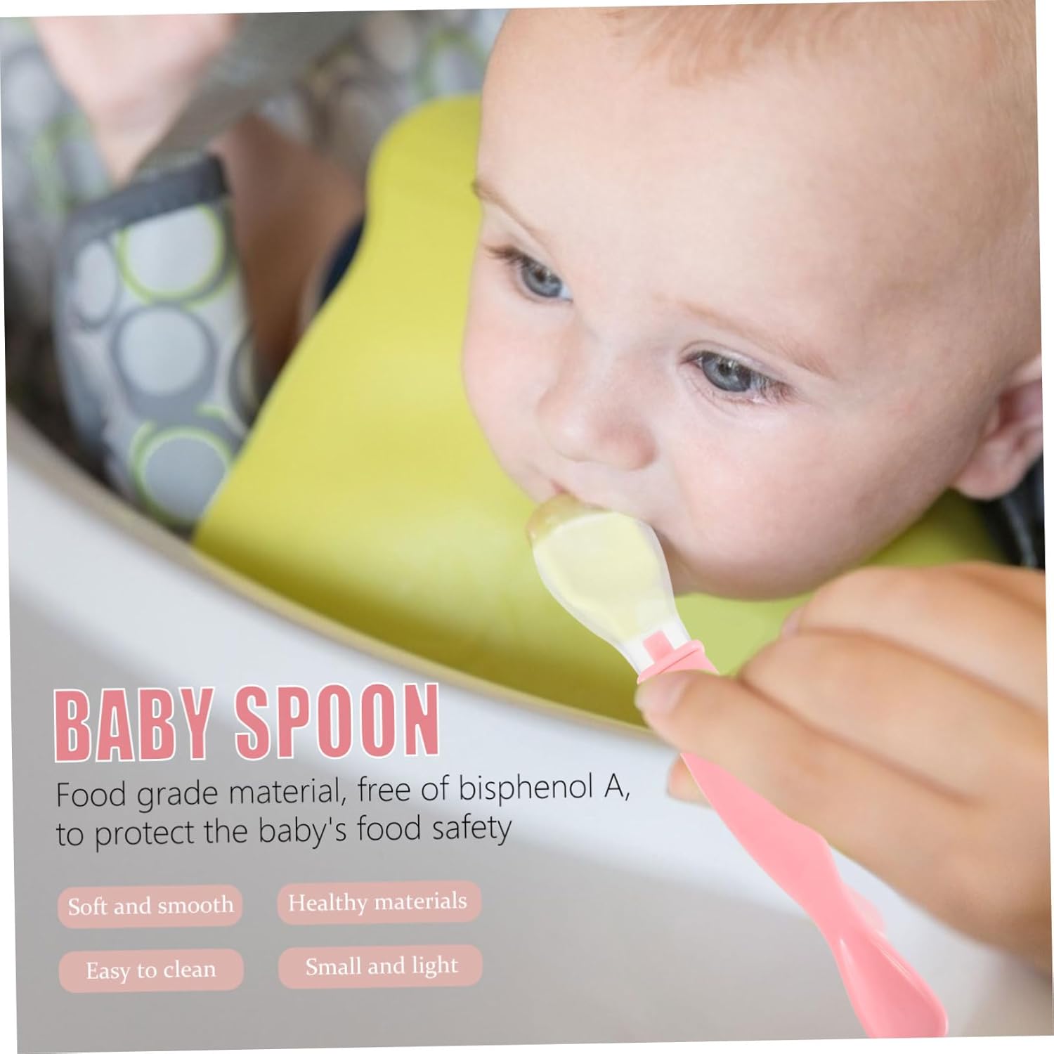2pcs Soft and Safe Baby Utensils Spoon Set