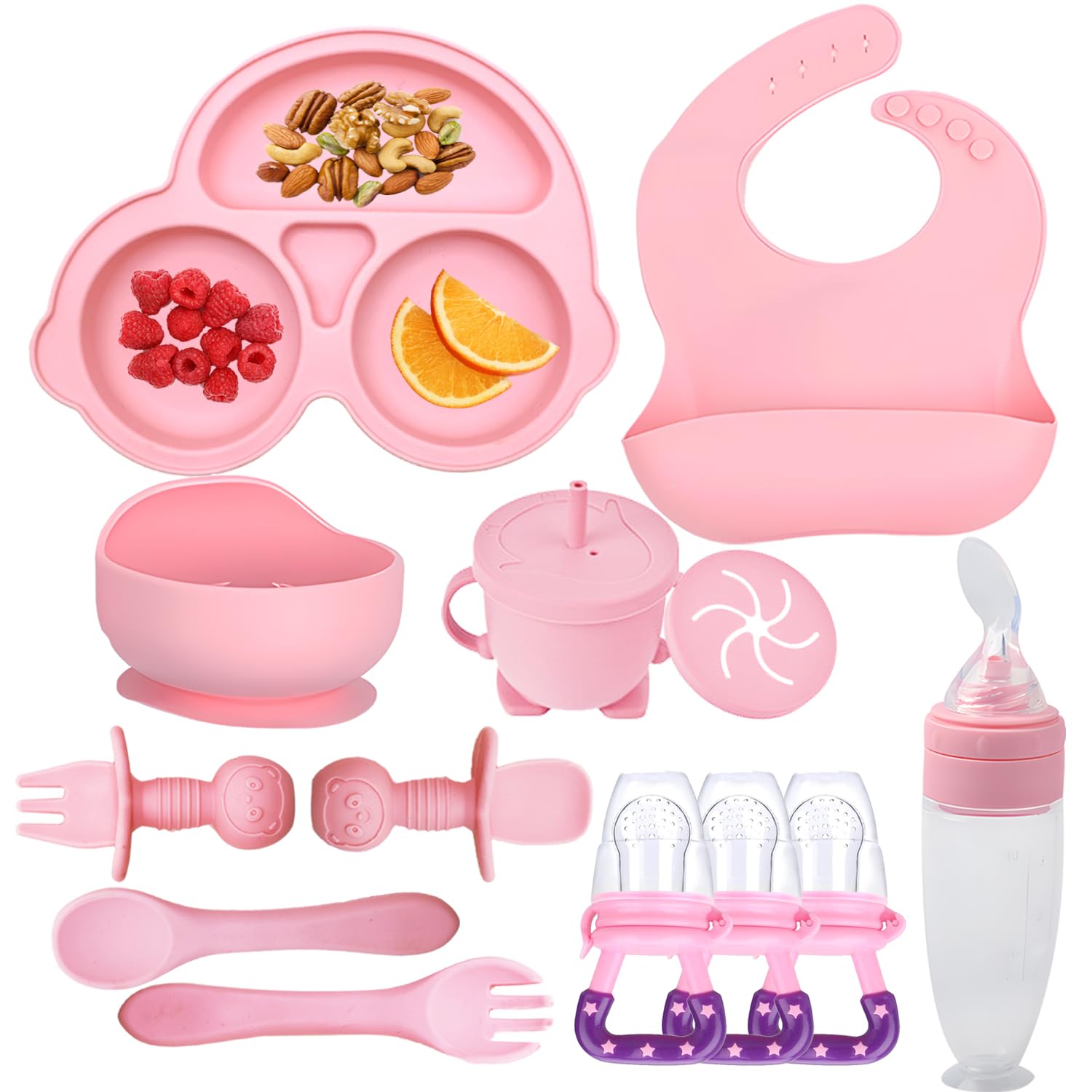 MIICASA Silicone Baby Feeding Set 8-Piece 1