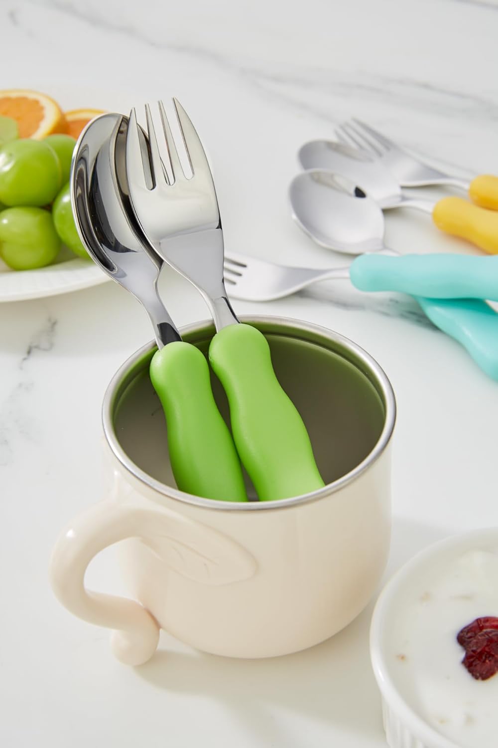 Annova Kids Silverware 6 Piece Set BPA Free