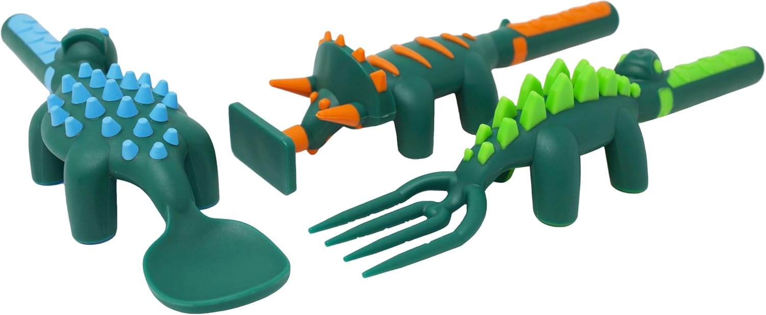 Constructive Eating - Toddler Dinosaur Utensils Set