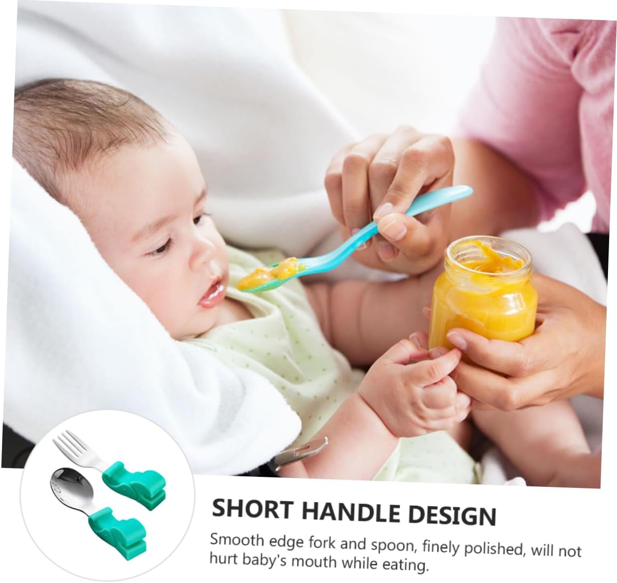 GLSTOY Fork Spoon Set with Elephant Design and Storage Box