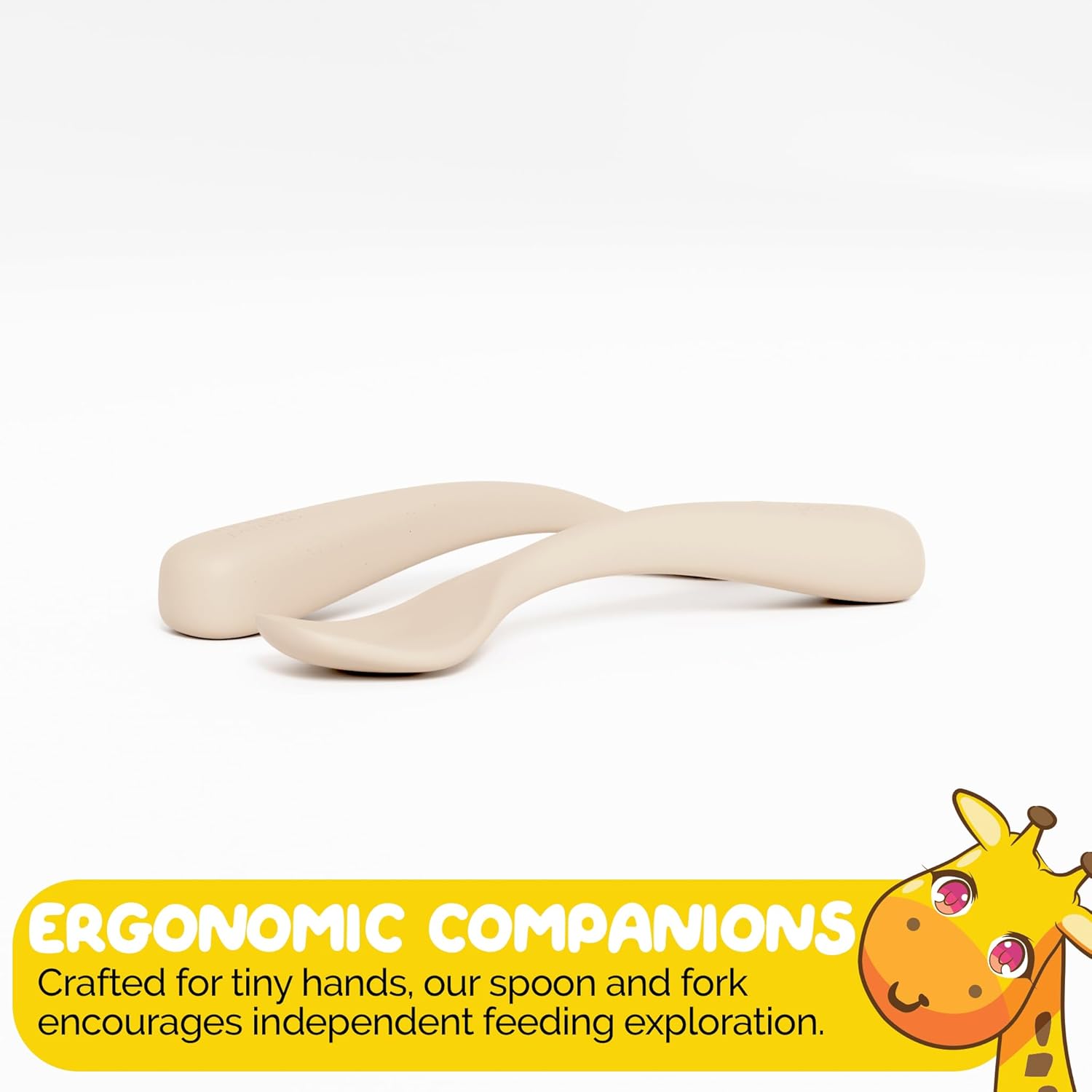 Muqee Peeko Silicone Feeding Set - 3 Piece BLW Baby Plates Utensils