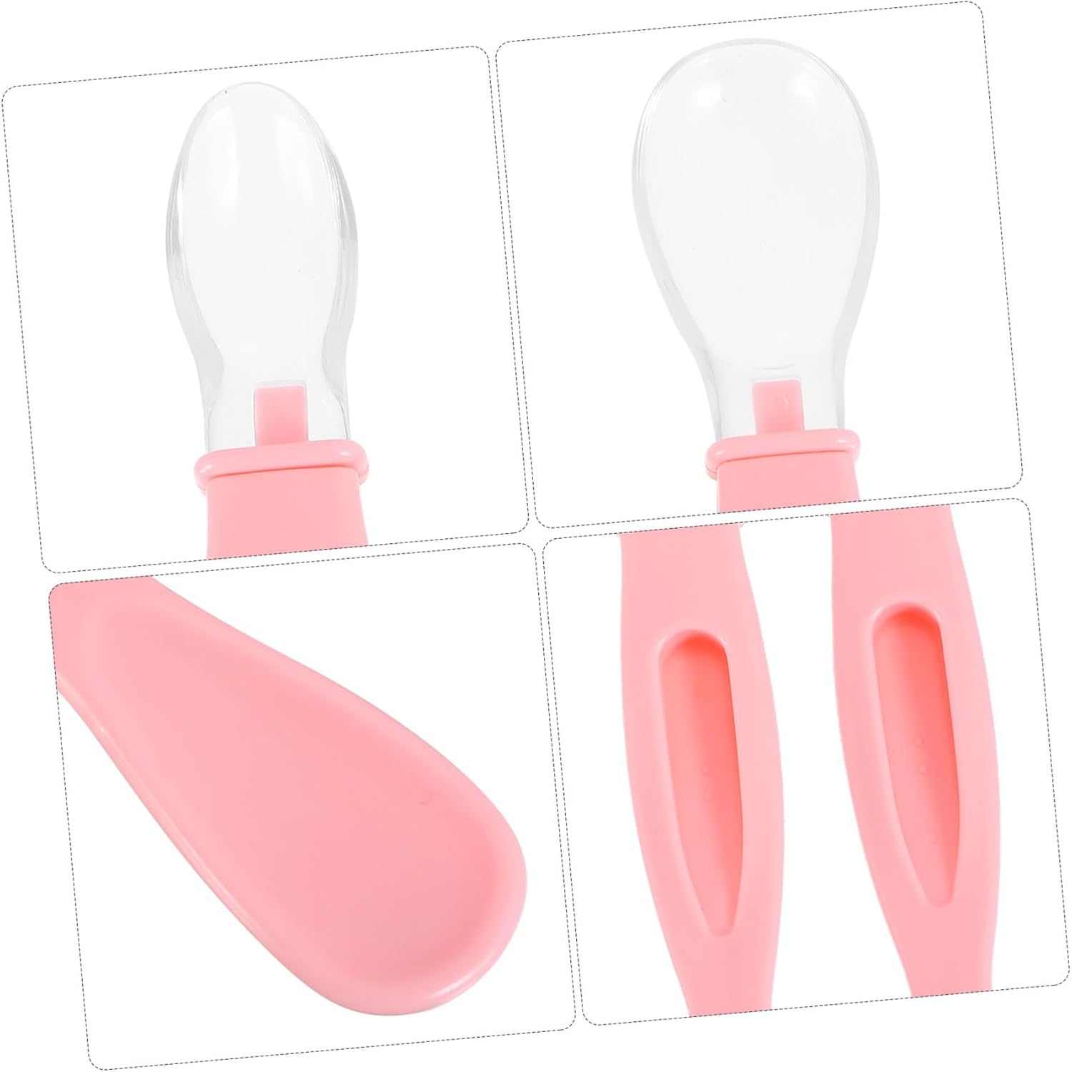 RORPOIR 2pcs Spoons Essential Cutlery Set for Safe Mealtime