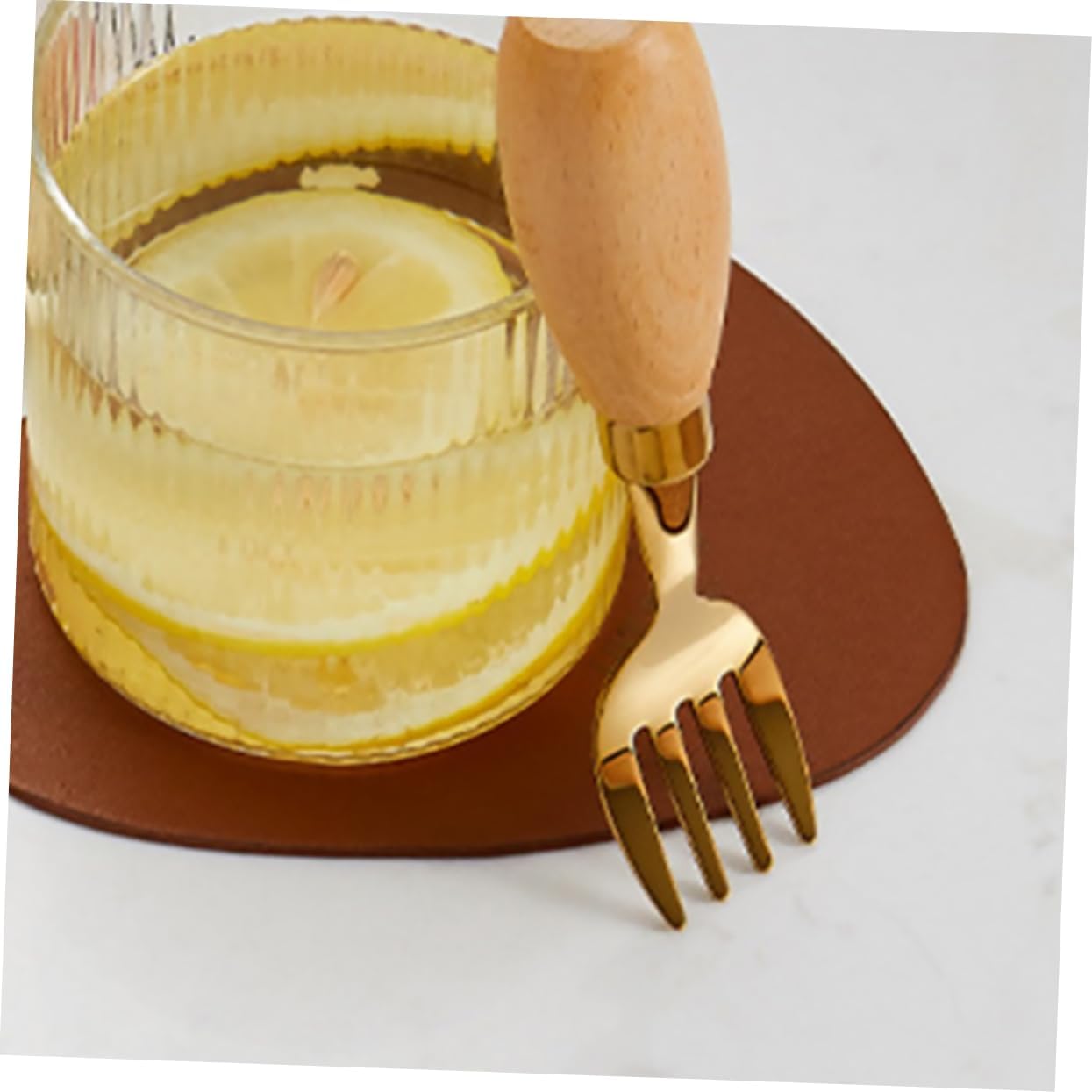 Luxshiny 4-Piece Curved Spoon Fork Set for Babies