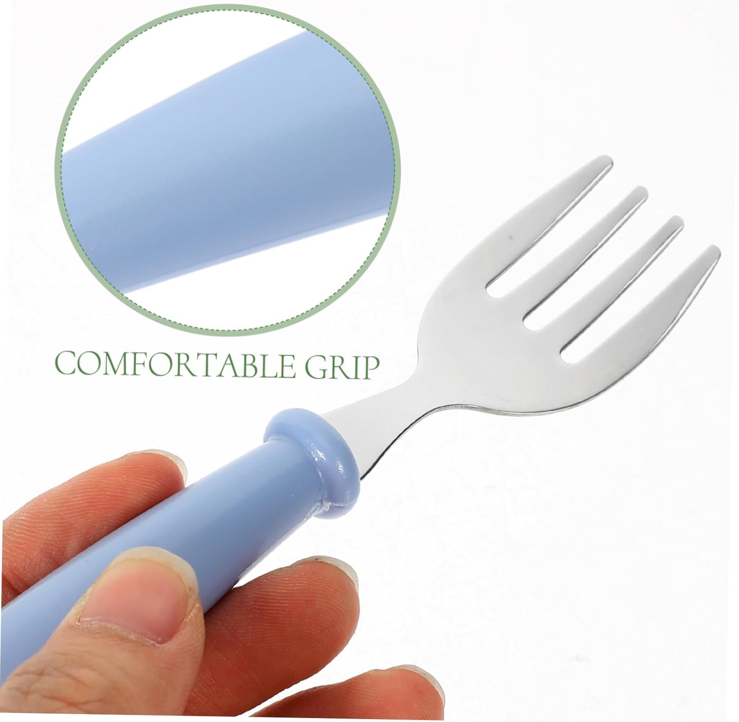 SHOWERORO 4Pcs Durable Feeding Utensils Set