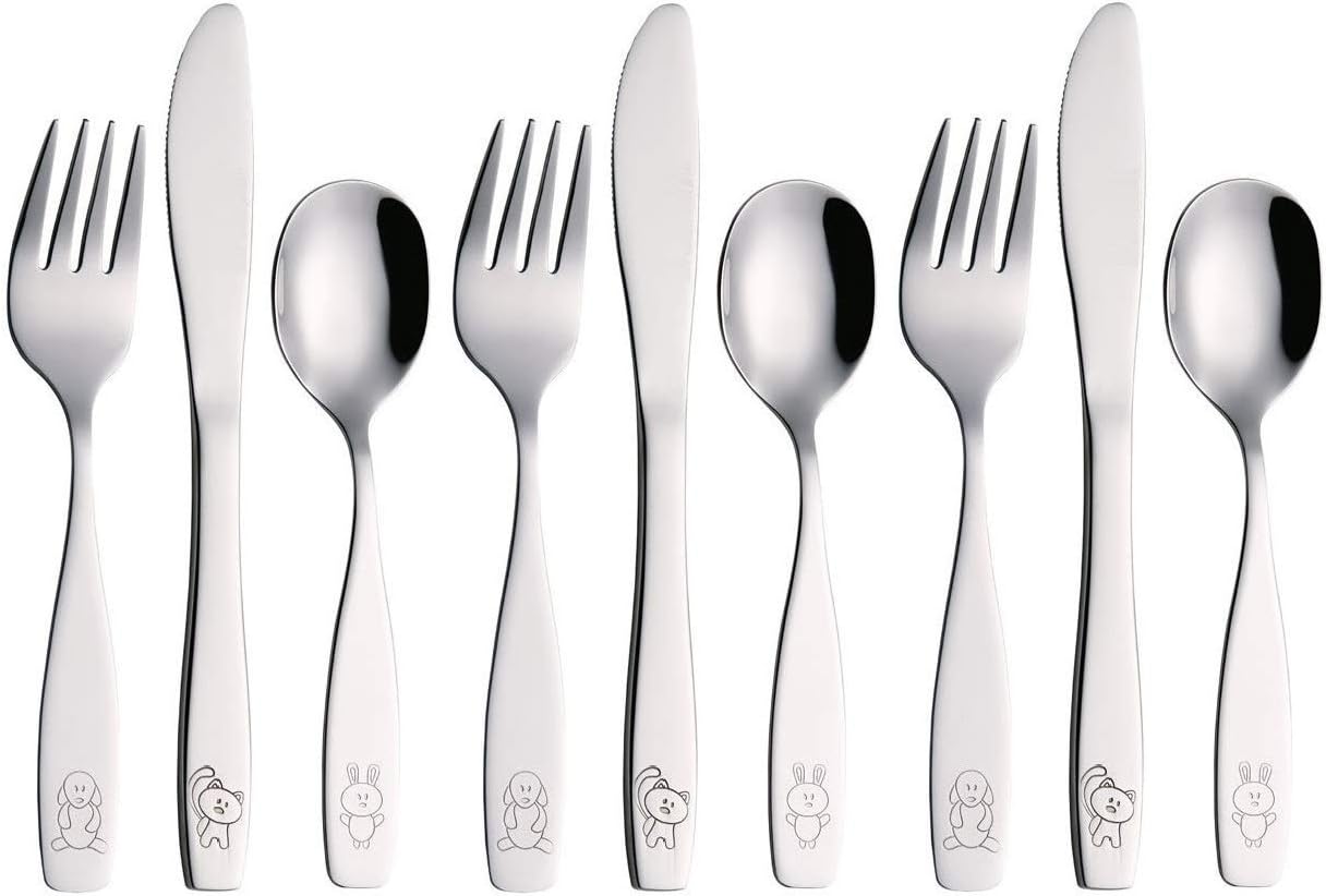 ANNOVA Kids Silverware Set 6PCS Stainless Steel