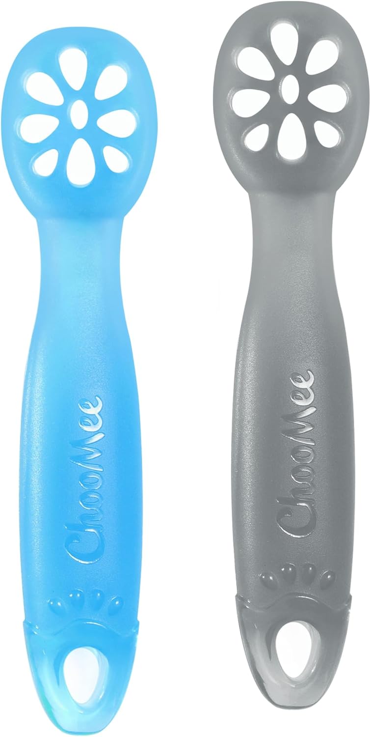 ChooMee FlexiDip Silicone Spoon for Baby Led Weaning