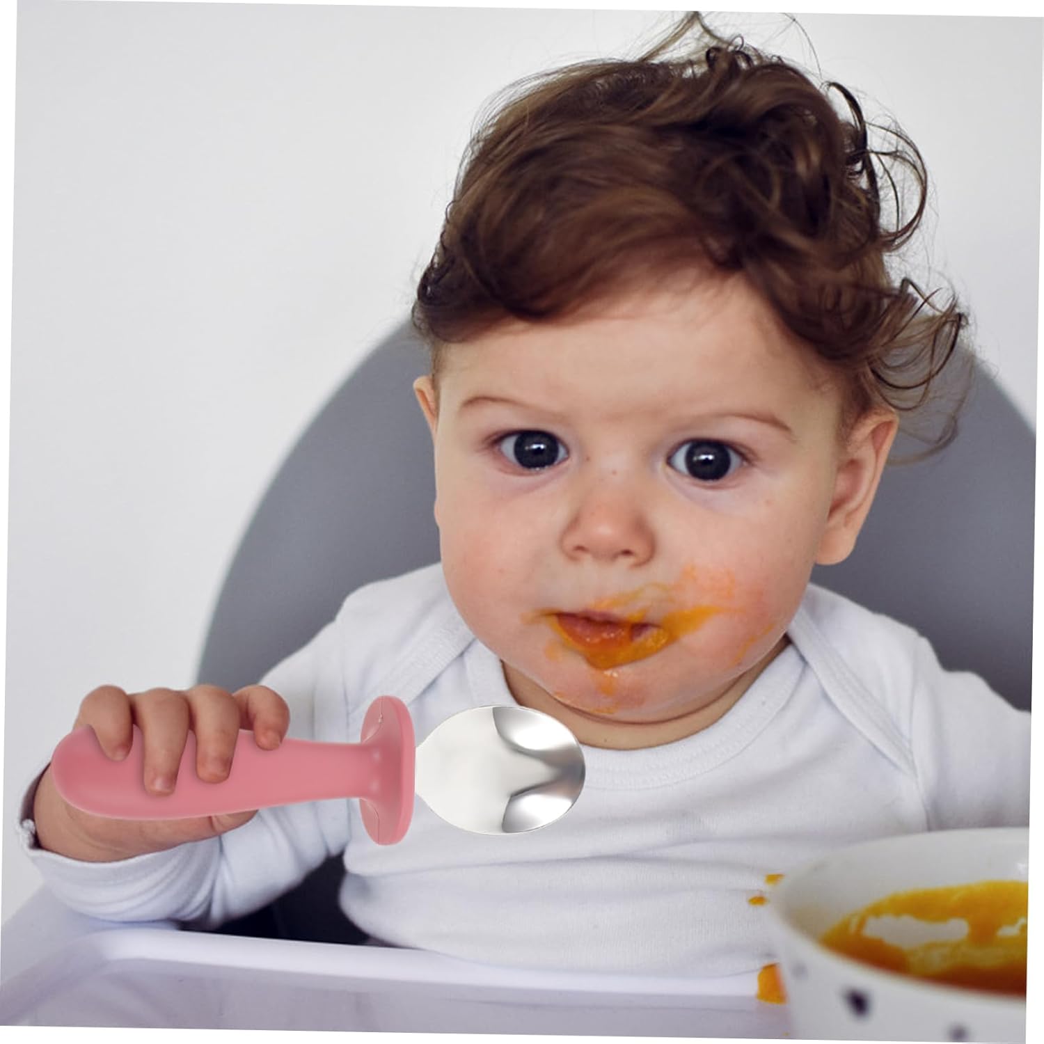 VINTORKY 6Pcs Reusable Cutlery Set for Baby Feeding