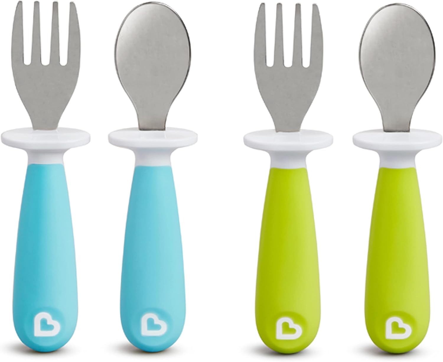 Munchkin Stay Put Divided Plates Bowls Toddler Utensil Set