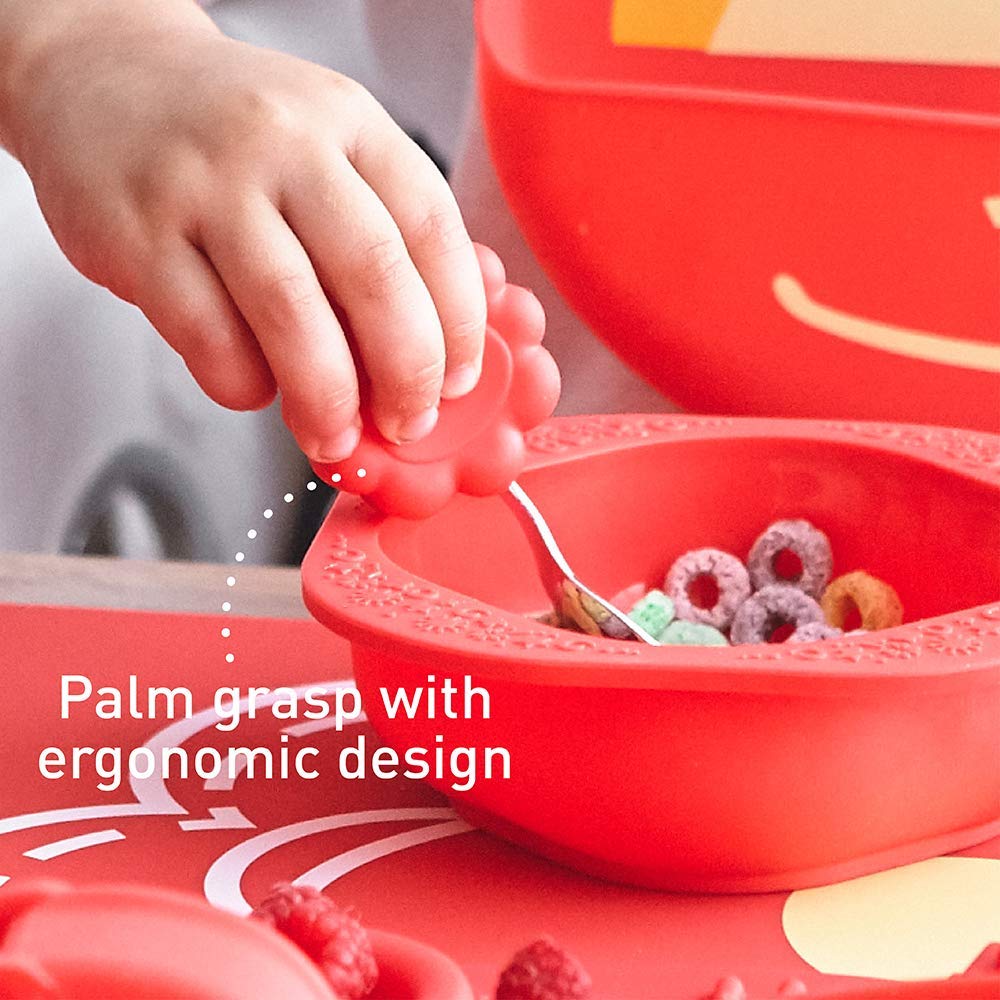 Toddler Spoon Fork Set Palm Grasp for 18 Month Babies
