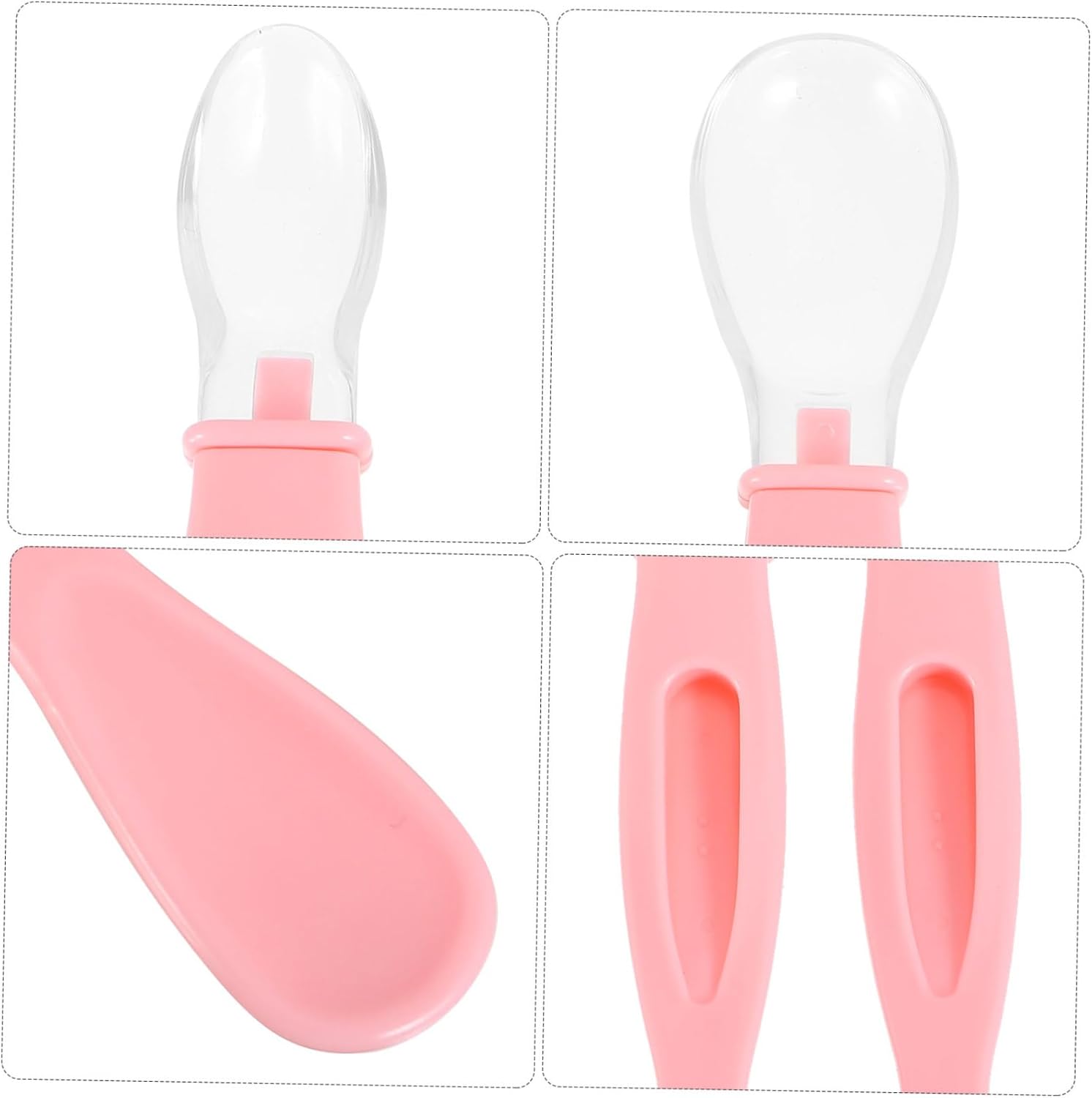 2pcs Soft Spoon Set for Easy Feeding and Mealtime