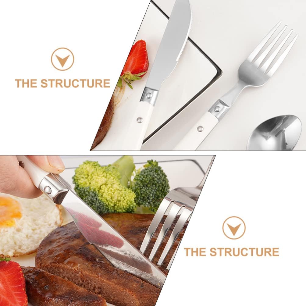 Angoily 1 Set Stainless Steel Cutlery for Self Feeding