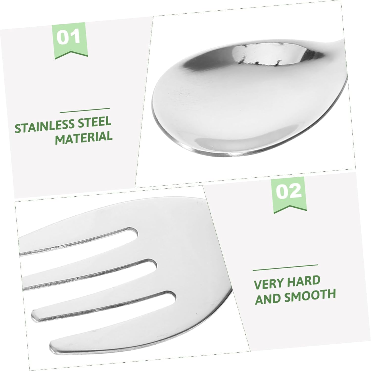 ORFOFE 4Pcs 304 Stainless Steel Baby Flatware Set