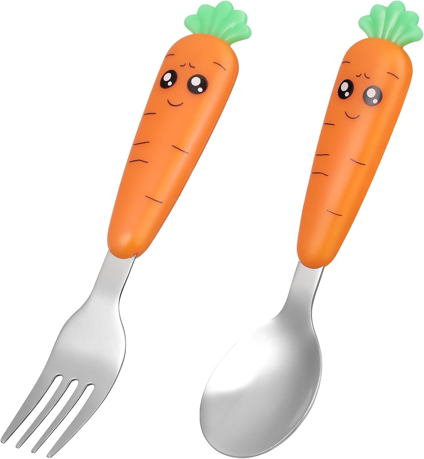 Hohopeti Toddler Flatware Set Steel Utensils