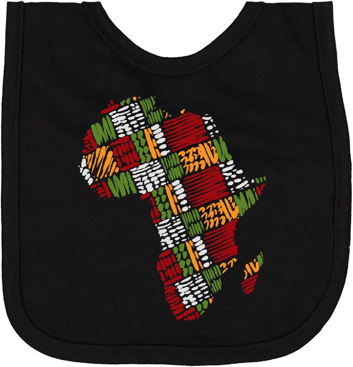 Inktastic Black History Month Africa Handmade Textile Newborn Bib 1