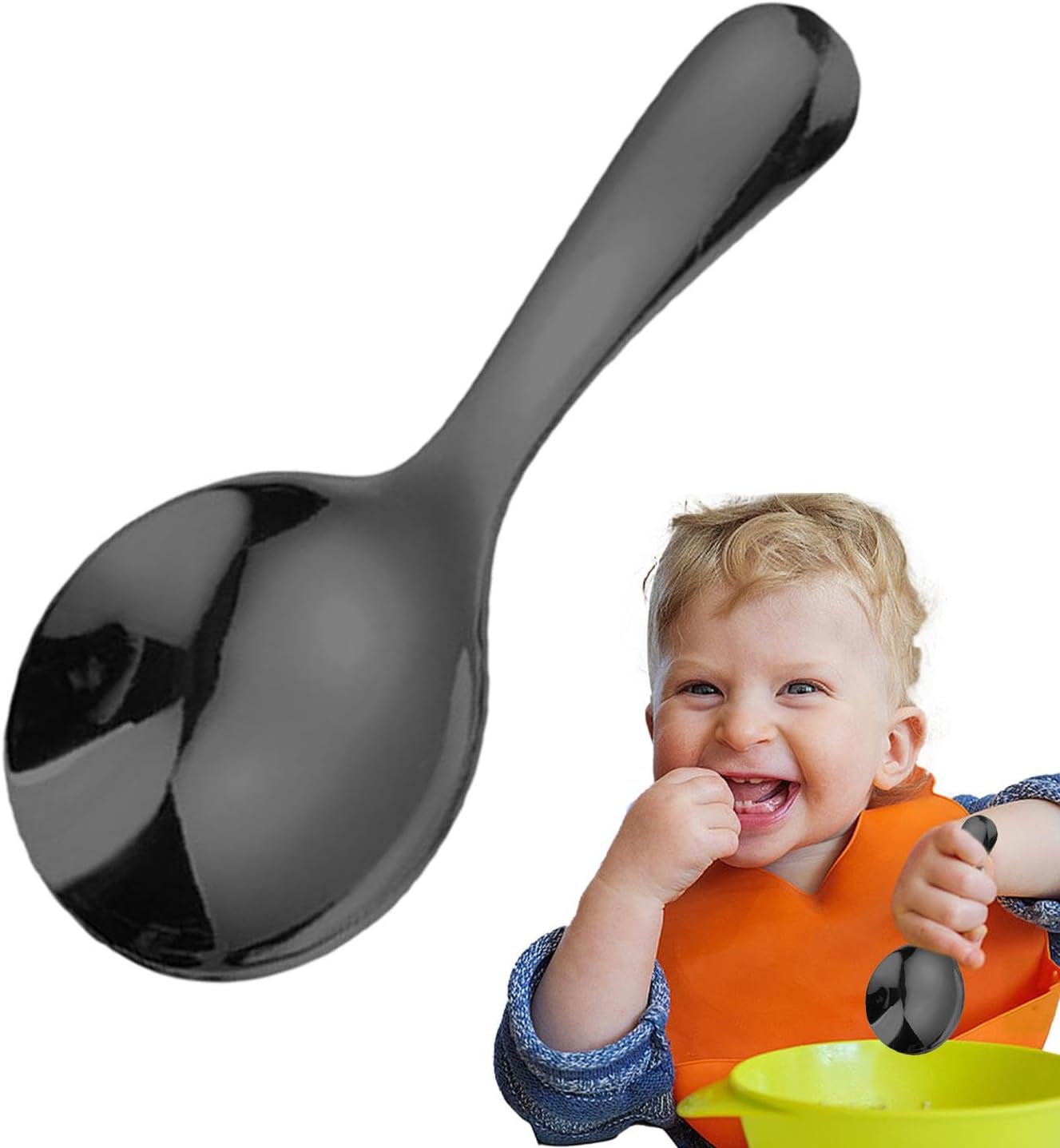 Kids Spoons Set - Safe Vibrant Stainless Steel Flatware for Young Hands