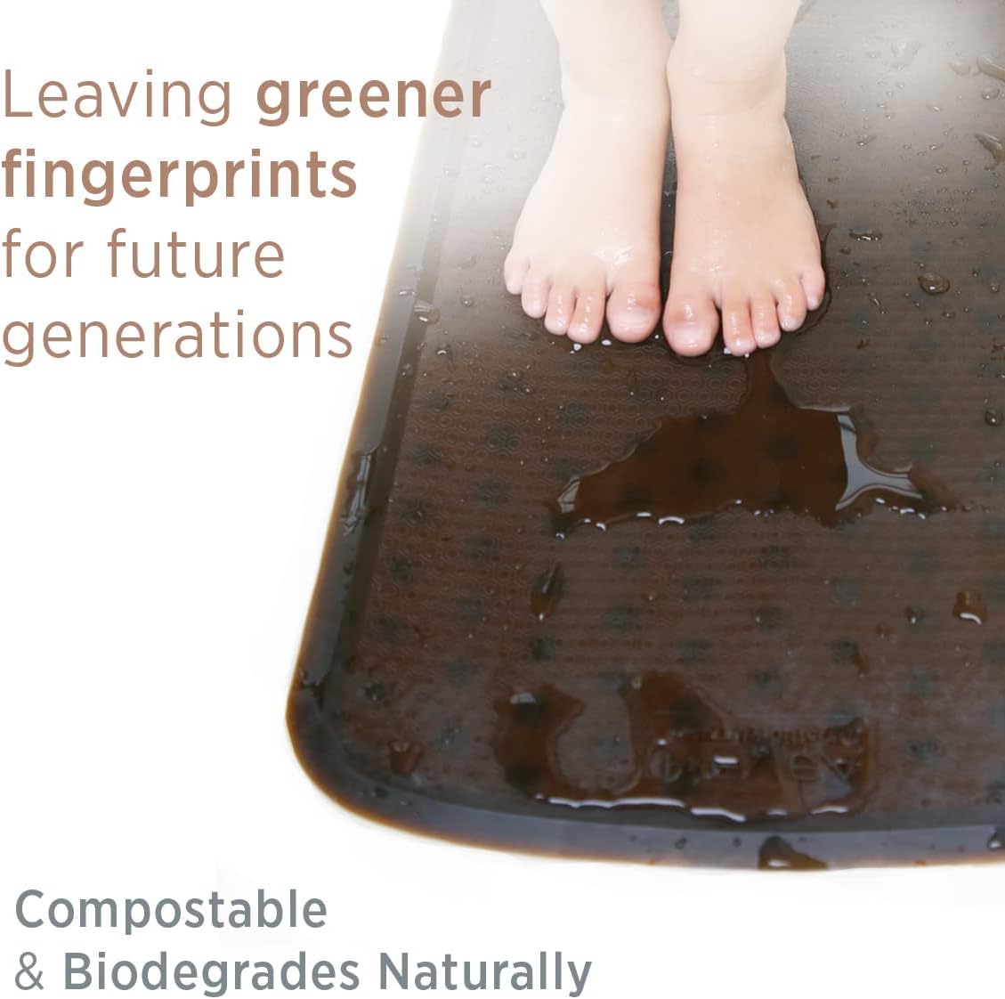 HEVEA Natural Rubber Bath Mat for Babies - Non Slip Upcycled