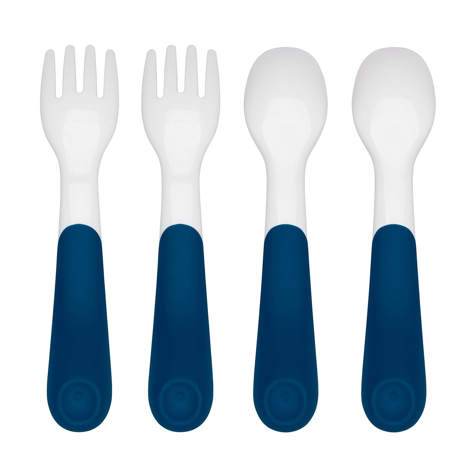 OXO Tot Plastic Fork Spoon Set - Navy 4 Piece