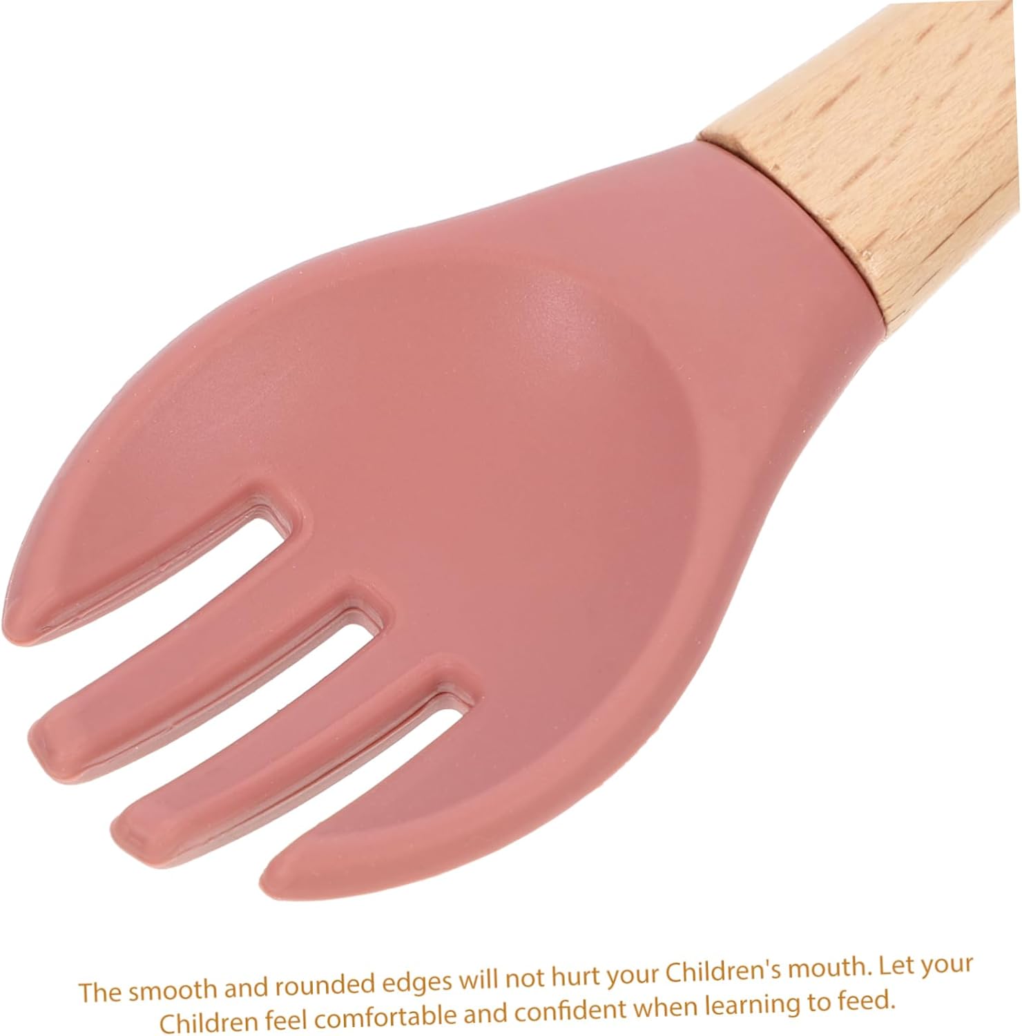 Hohopeti Baby Fork and Spoon Set with Handle