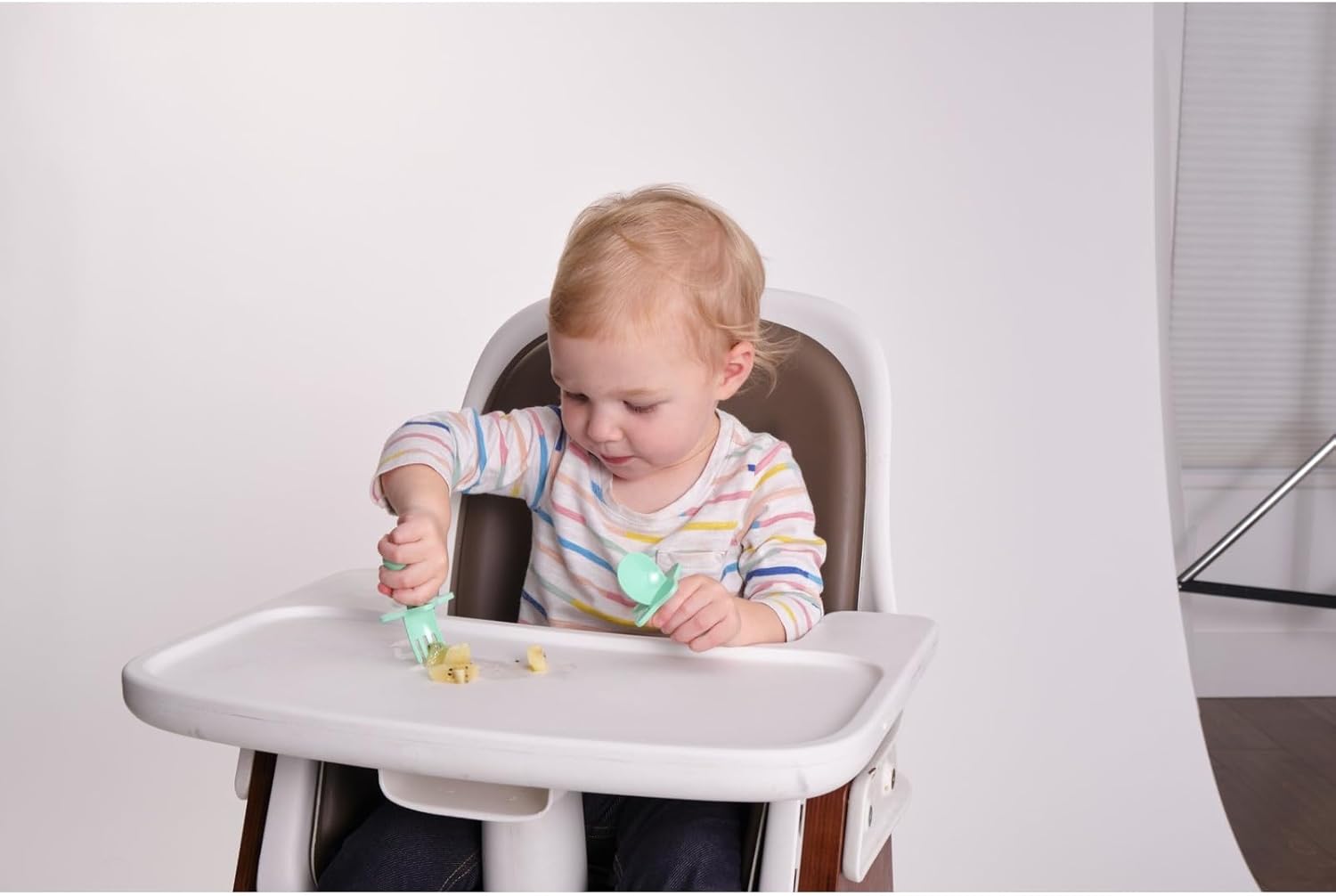 Nooli Toddler Spoons and Forks Set BPA Free Mint