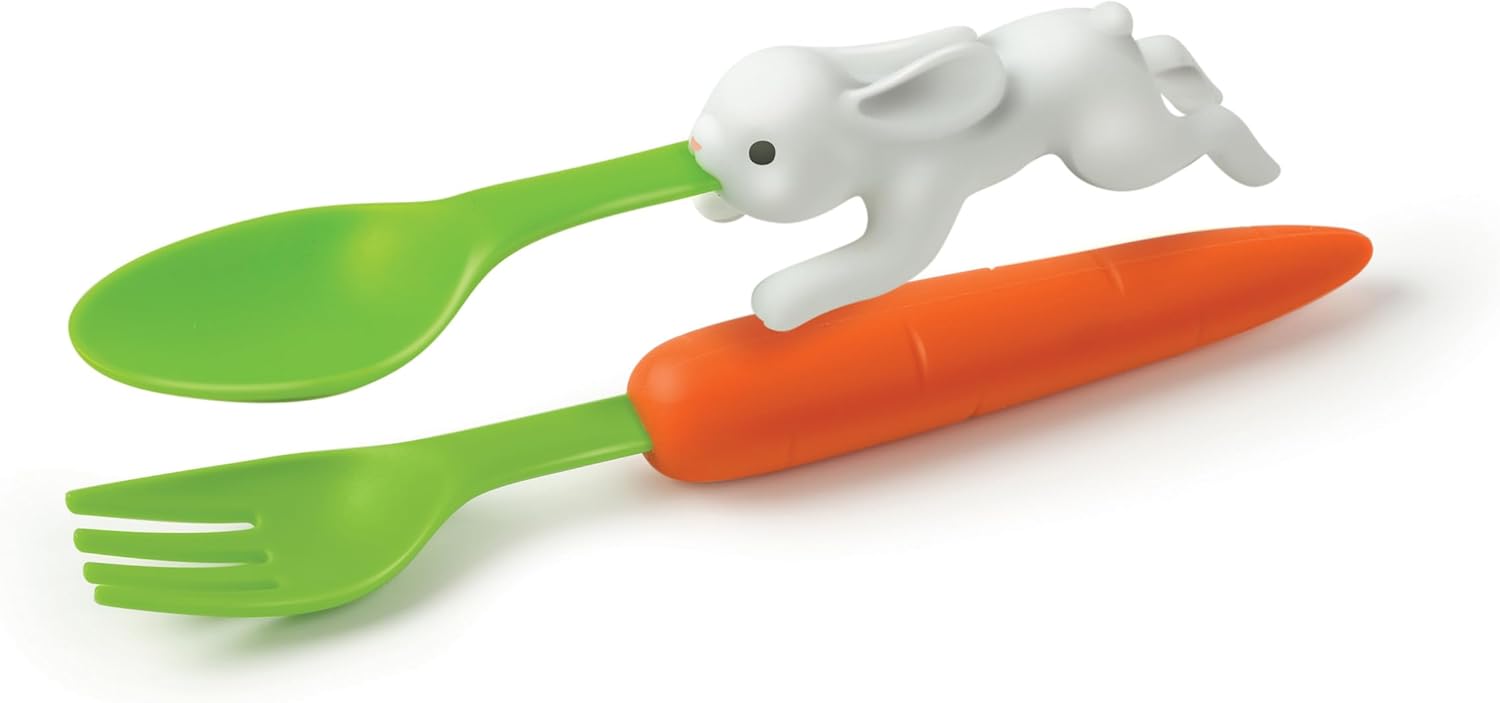 Genuine Fred Snack Rabbit Utensil Set