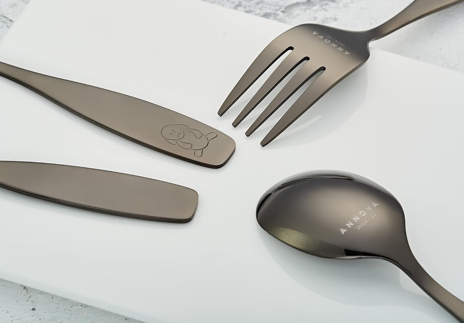 ANNOVA Kids Flatware Set 6PCS Stainless Steel