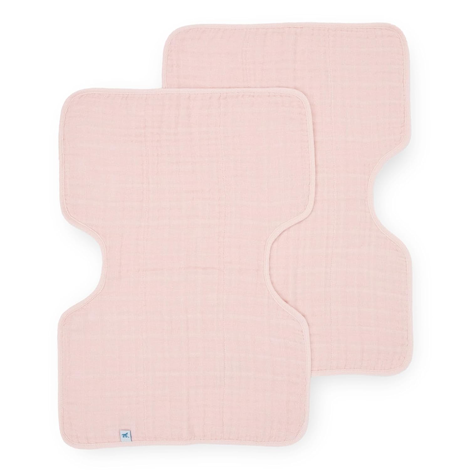 Little Unicorn Burp Cloth 2 Pack Light Pink