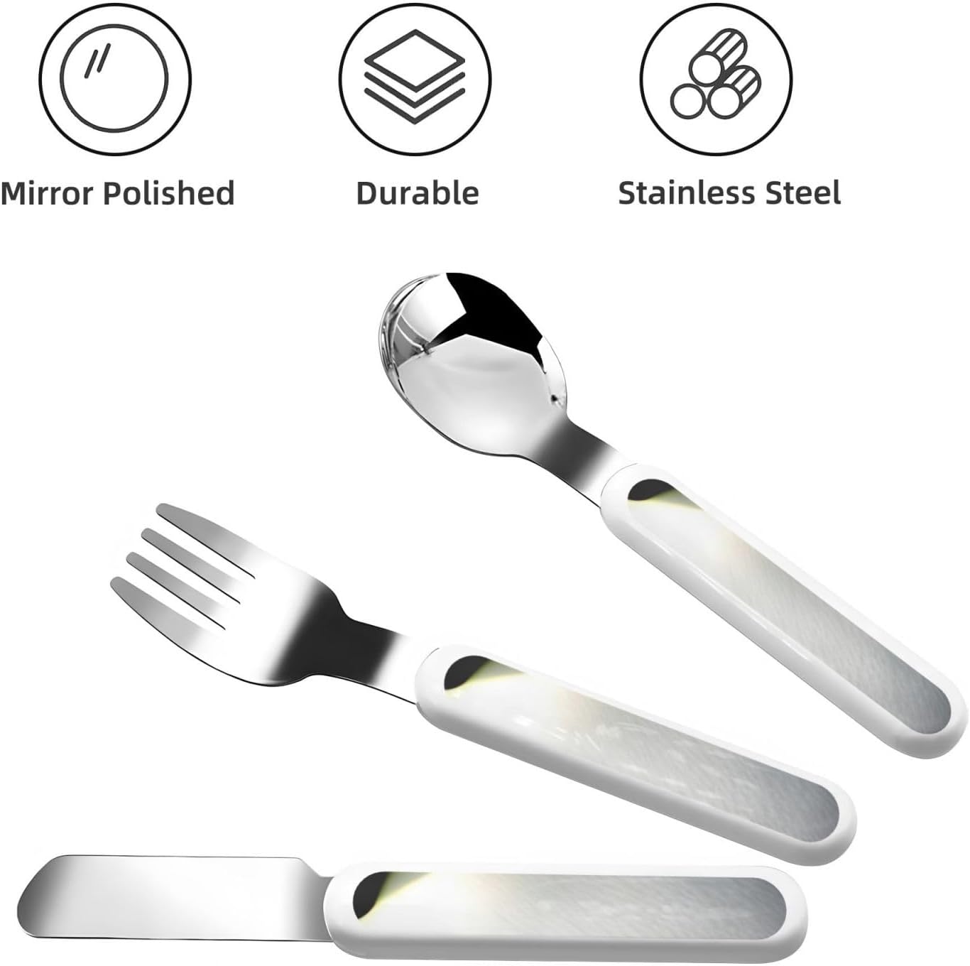 Cute Penguin Print Flatware Set with Travel Case 1