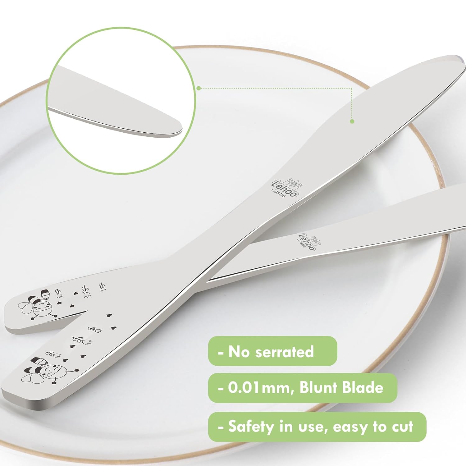 Lehoo Castle Toddler Cutlery Set 6Pcs Kids Silverware