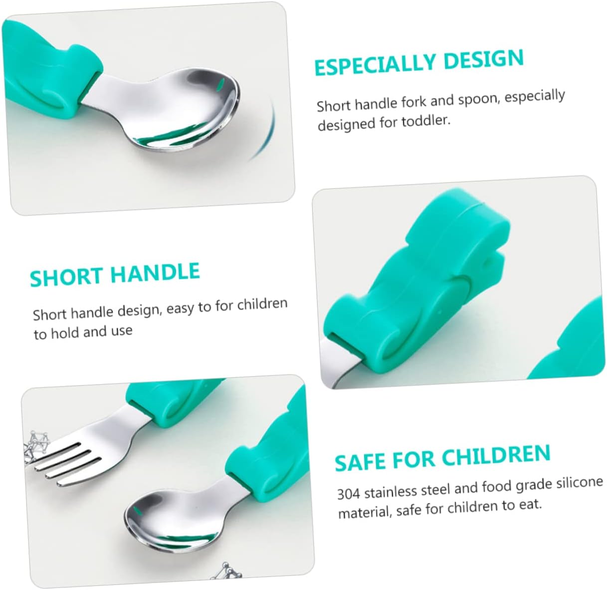 RORPOIR Baby Spoon and Fork Set with Elephant Storage Case