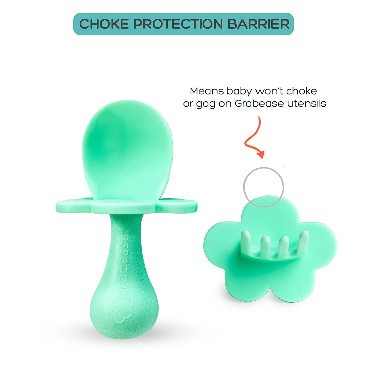 Grabease Baby Spoons Toddler Set Mint