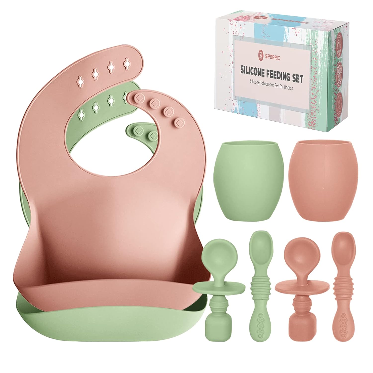 Sperric Baby Silicone Feeding Set of 8 1
