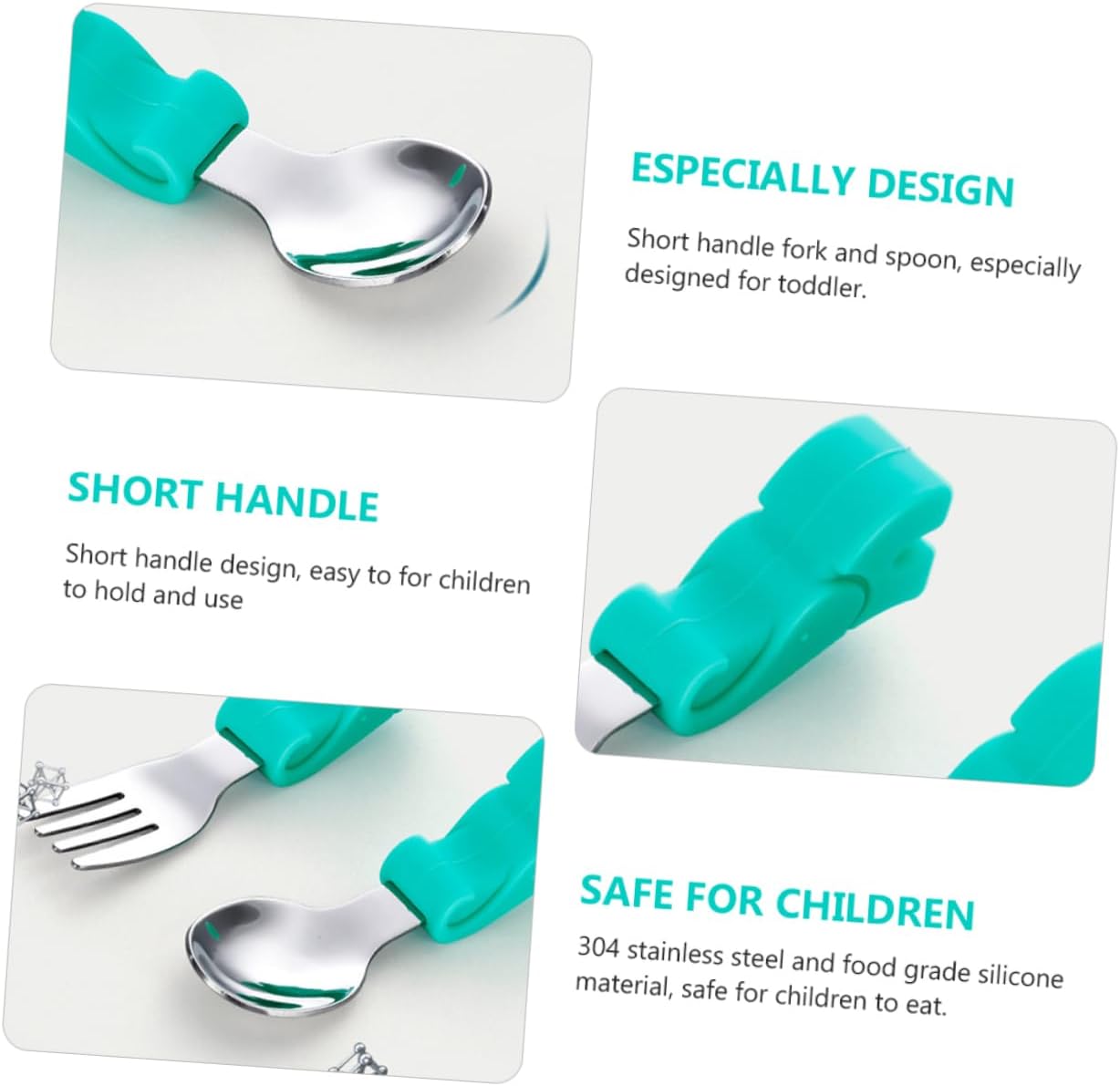 GLSTOY Fork Spoon Set with Elephant Design and Storage Box