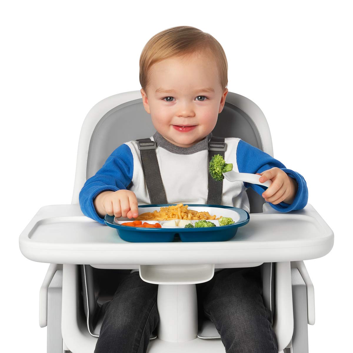 OXO Tot Plastic Fork Spoon Set - Navy 4 Piece