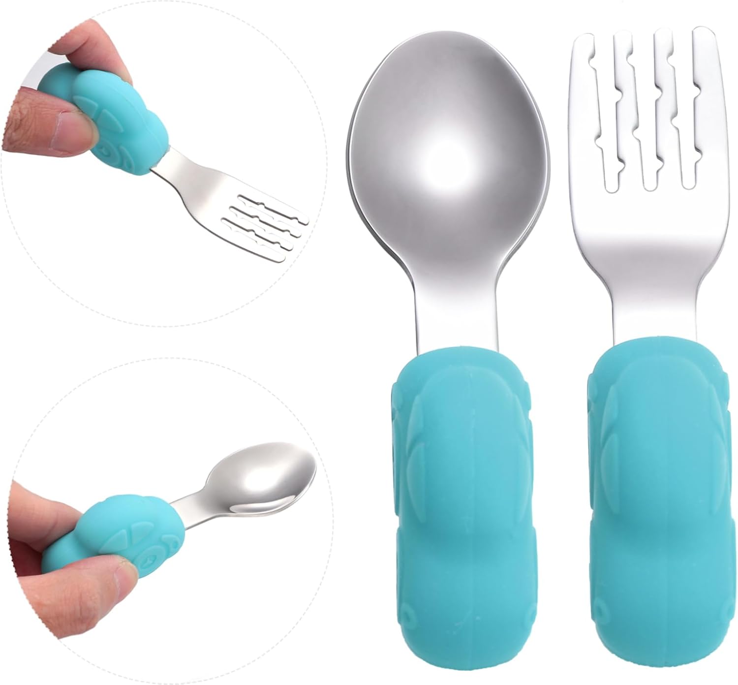 Hohopeti Training Spoon Fork Set for Kids