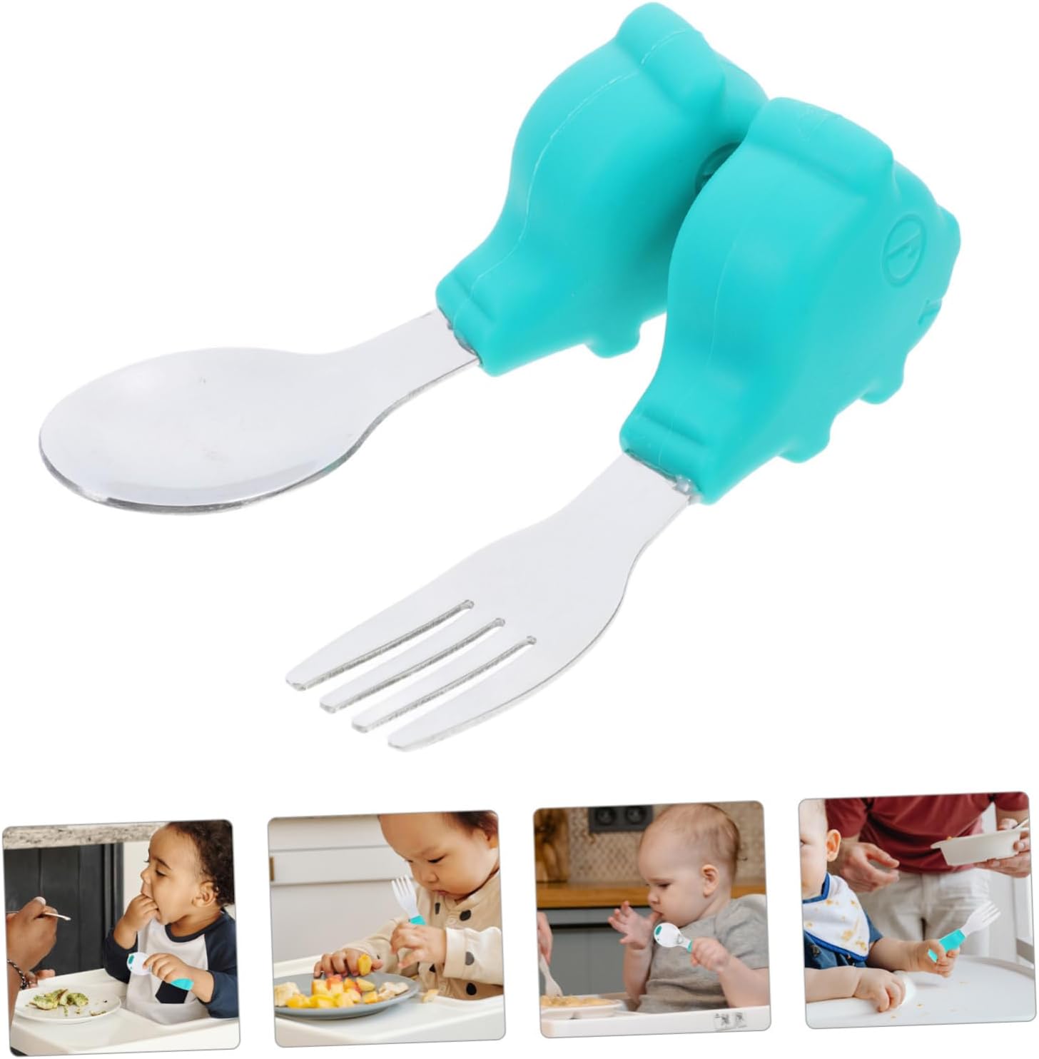 Baby Training Fork and Spoon Set for Home Dining