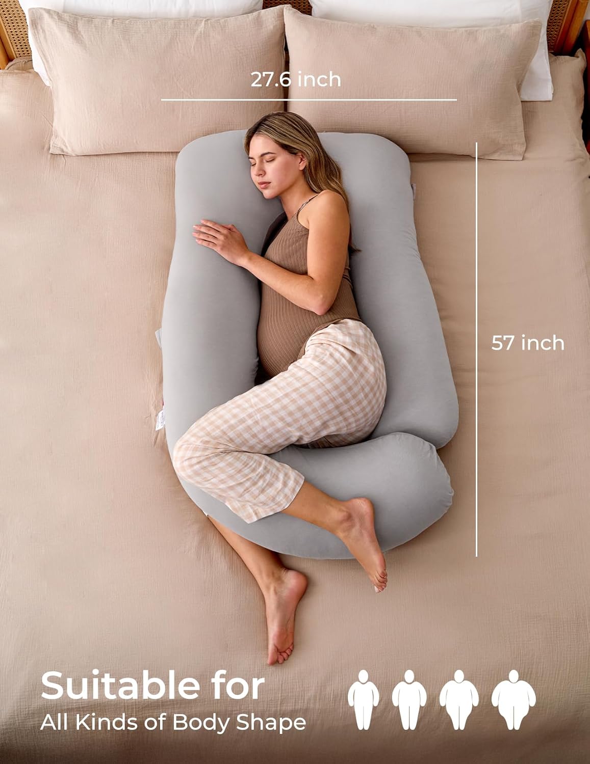 Momcozy Pregnancy Pillow for Full Body Support