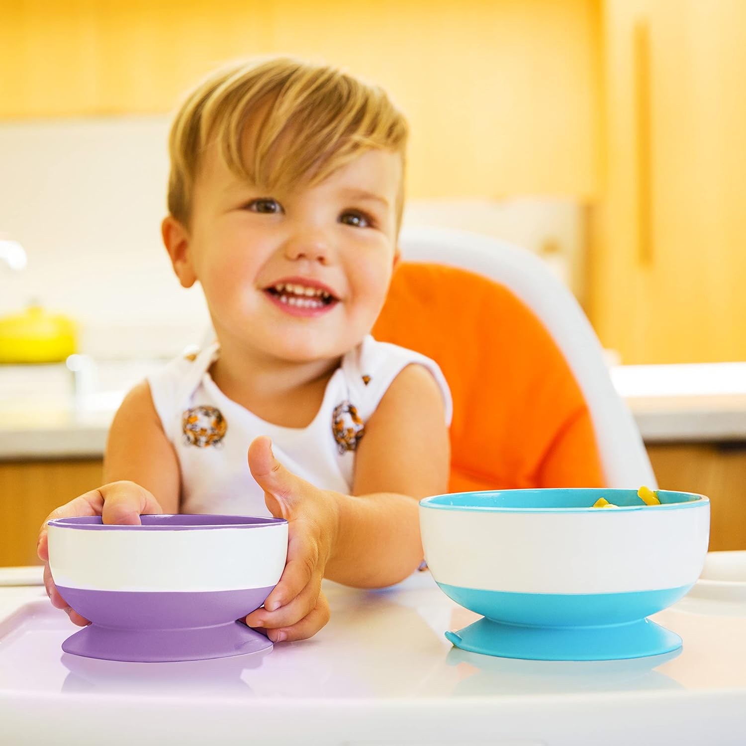 Munchkin Splash 6pc Toddler Utensil Set with 3pc Suction Bowls