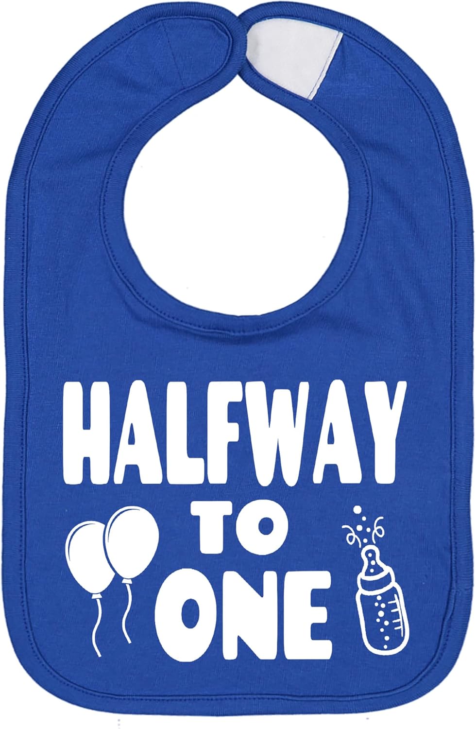 Aidens Corner Handmade Baby Boy Girl Half Birthday Bibs