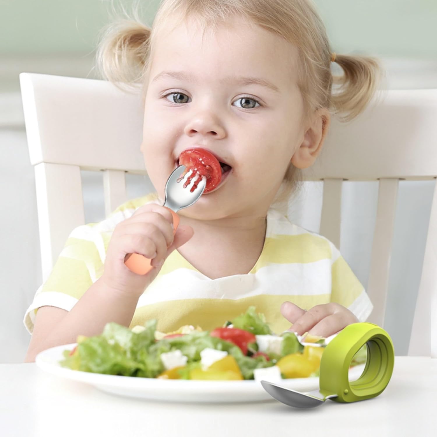 Yimido Kids Fork Spoon Set BPA-Free Durable Toddler-Safe
